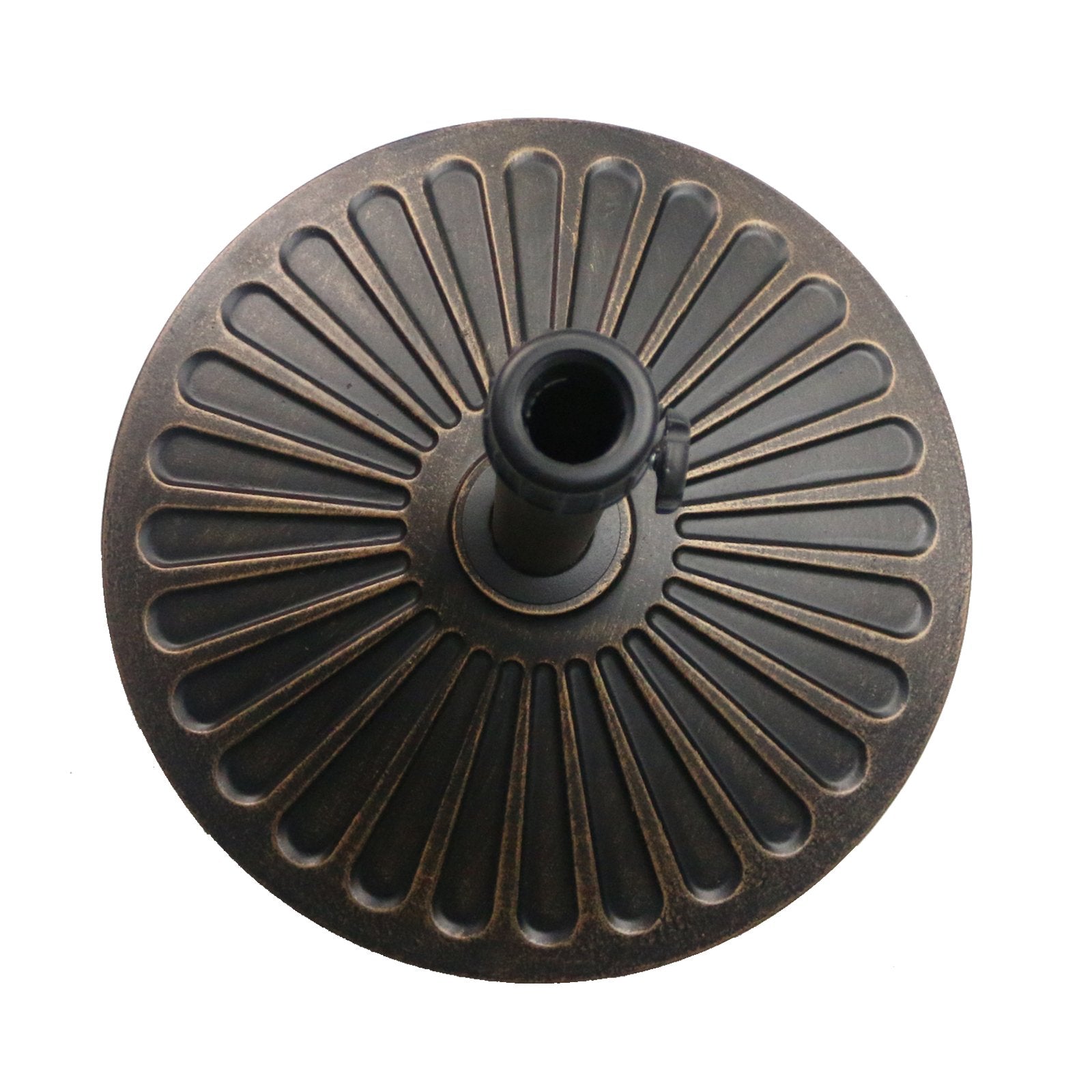 Sunnyglade close-up of hand-turn knob and included couplers, enables fast tool-free setup