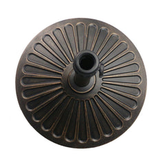Sunnyglade close-up of hand-turn knob and included couplers, enables fast tool-free setup