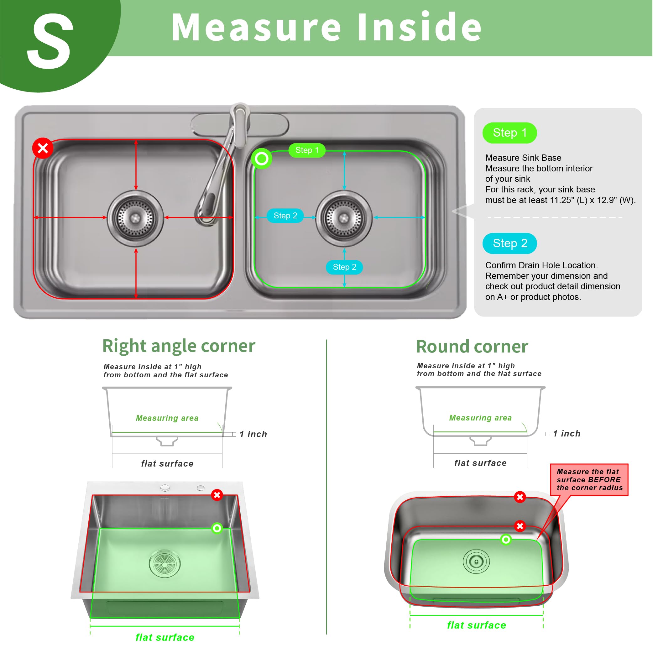 SunnyPoint rack beside tape measure showing scale for accurate sizing and fit verification