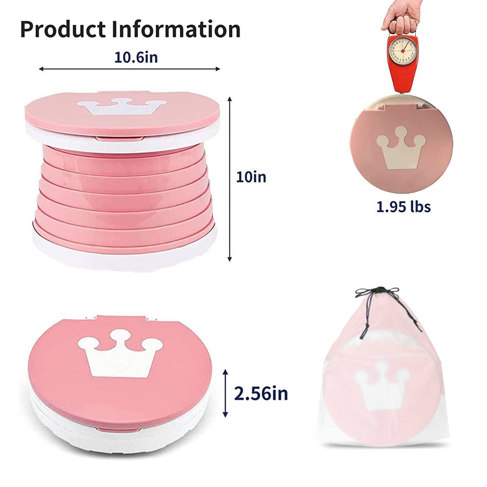 SunnySmile multifunctional bag with cleaning rolls and folded potty for organized travel