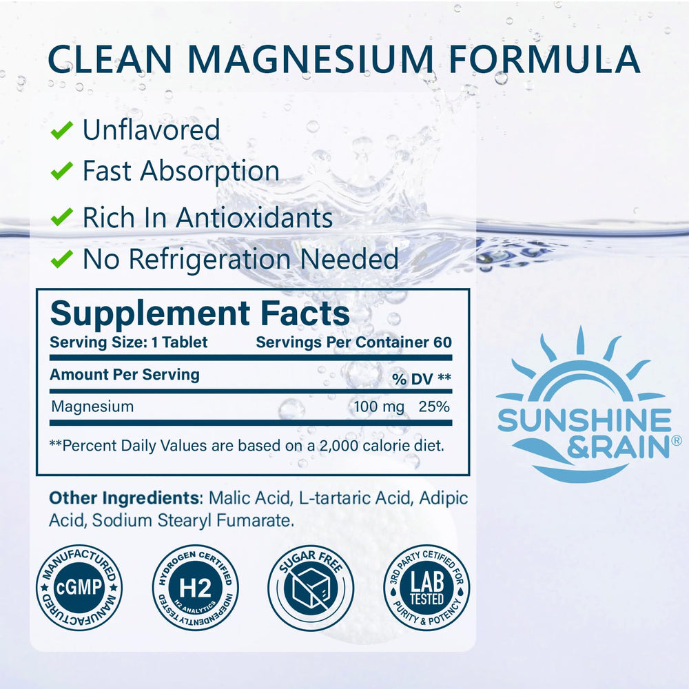 Sunshine & Rain tablet close-up highlighting smooth surface and easy handling
