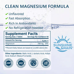 Sunshine & Rain tablet close-up highlighting smooth surface and easy handling