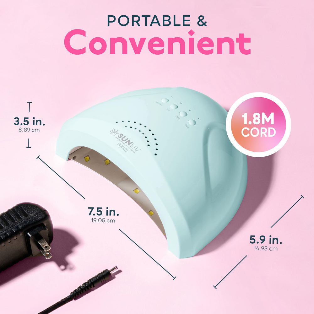 SUNUV in use curing fingernails quickly with hands-free sensor benefit