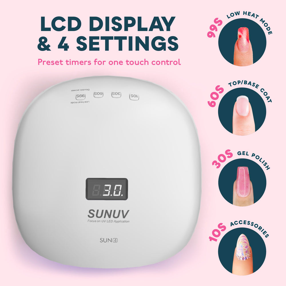 SUNUV SUN4 36 LEDs top-down revealing even light spread