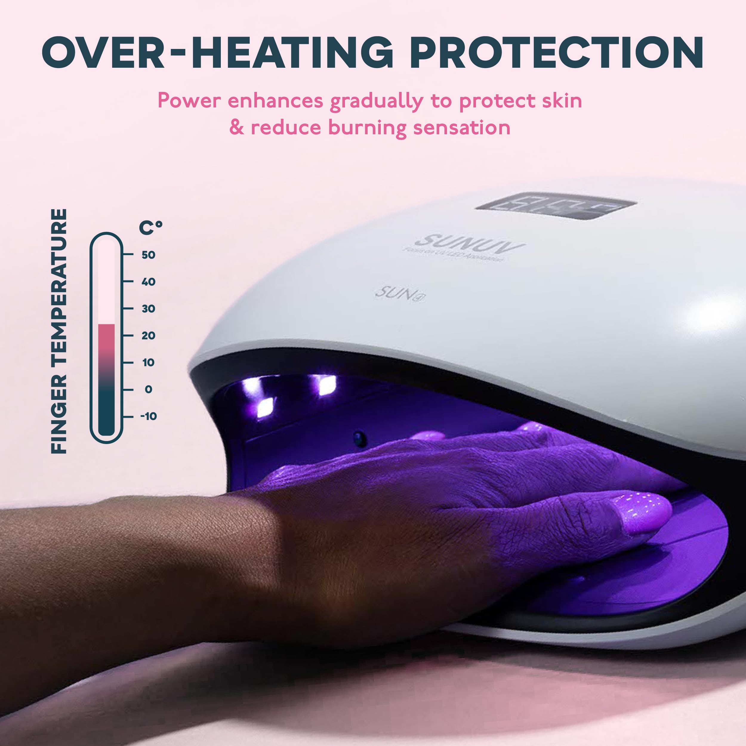 SUNUV SUN4 hand in use demonstrating sensor activation convenience