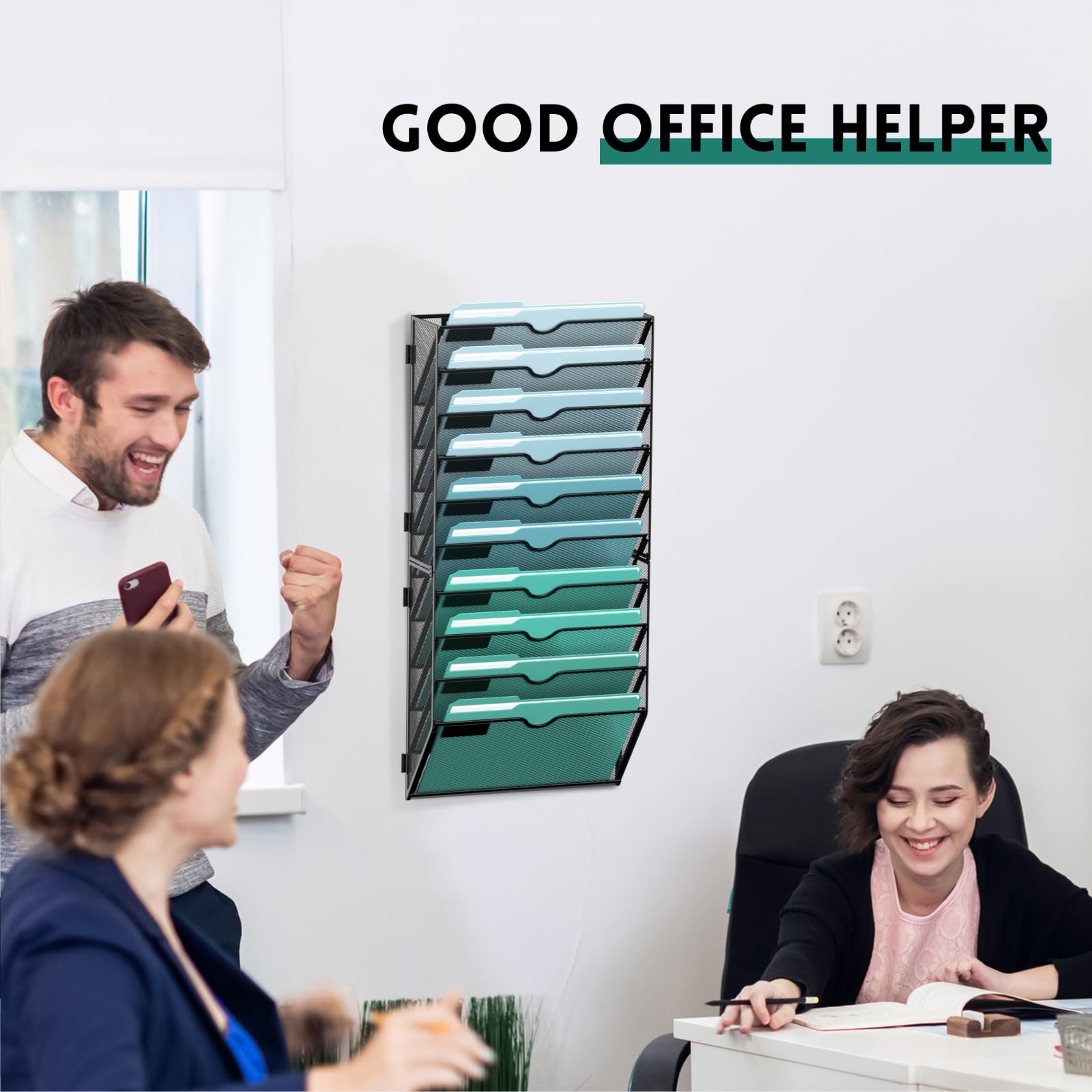 SUPEASY next to ruler showing compact 12.59x4.15x26.96 inches size for space-saving