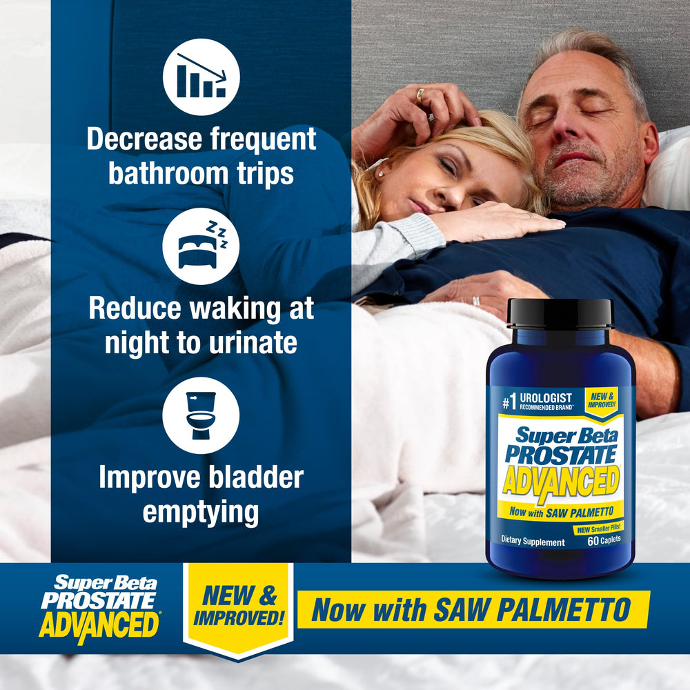 SUPER BETA PROSTATE bottle top view displaying seal and easy-open cap for convenience