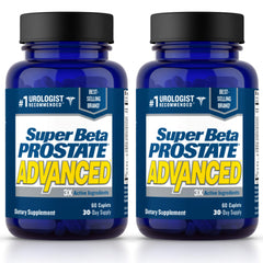SUPER BETA PROSTATE front bottle view showing packaging and product identity benefit convenience