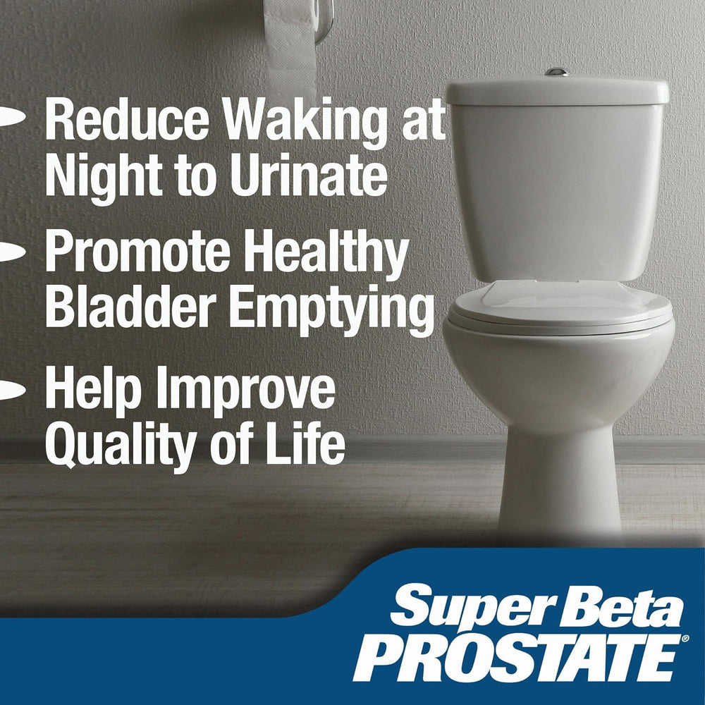 Super Beta Prostate tablet close-up highlighting capsule texture and potency