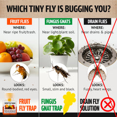 Close-up of Super Ninja natural liquid bait that attracts fruit flies quickly