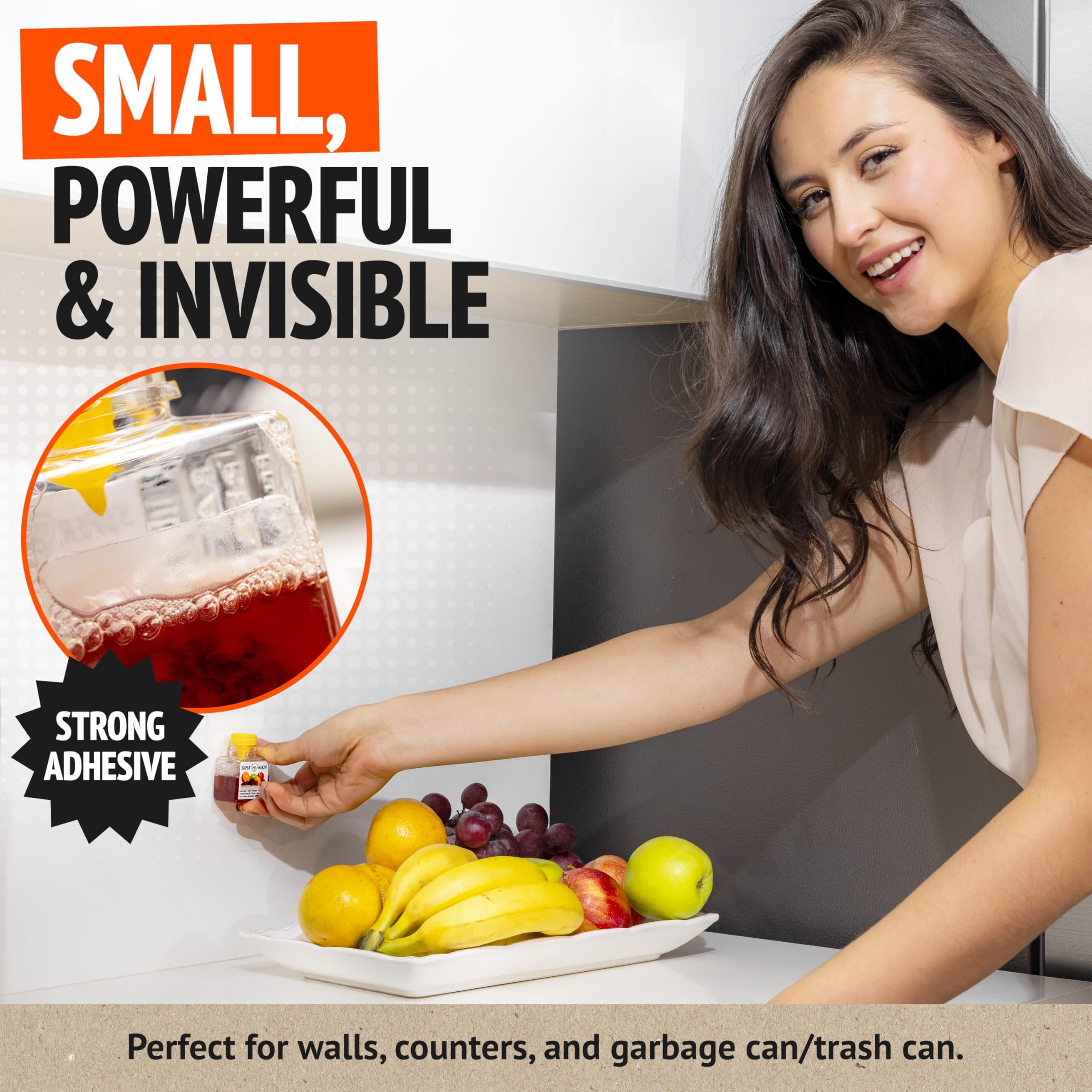 Super Ninja bottle with visible captured flies demonstrating fast results