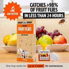 Top view of Super Ninja trap opening showing entry design that prevents escape