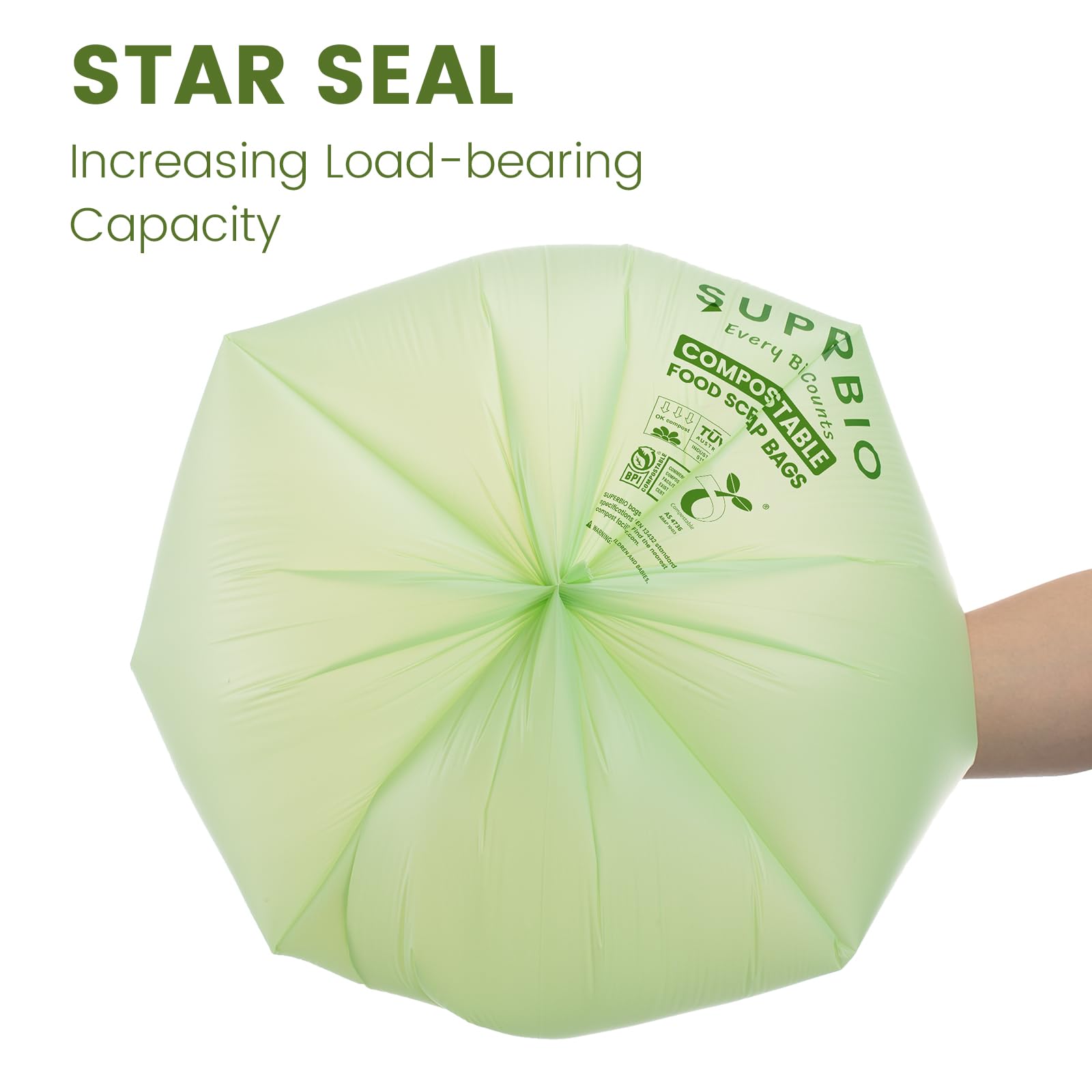 superbio handle tie detail demonstrating easy closure and tidy carrying benefit