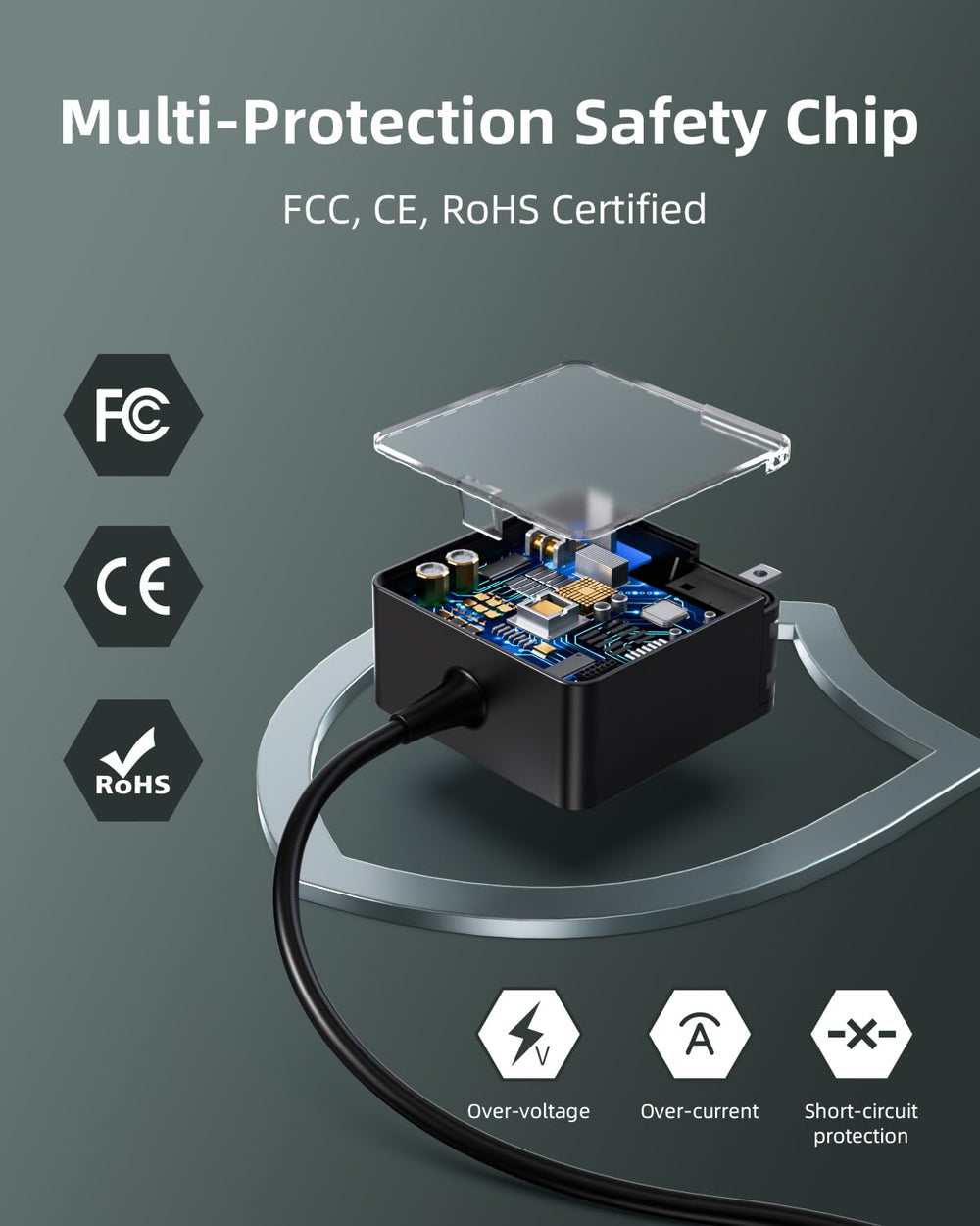 Superer charging LED detail indicating power status and easy visual confirmation