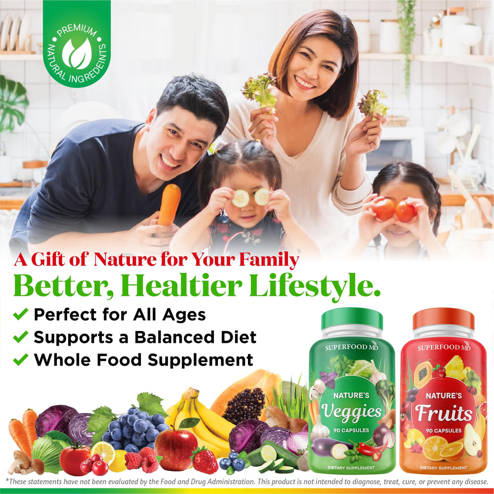 Superfood MD nutrition facts and ingredient label for transparency and tracking