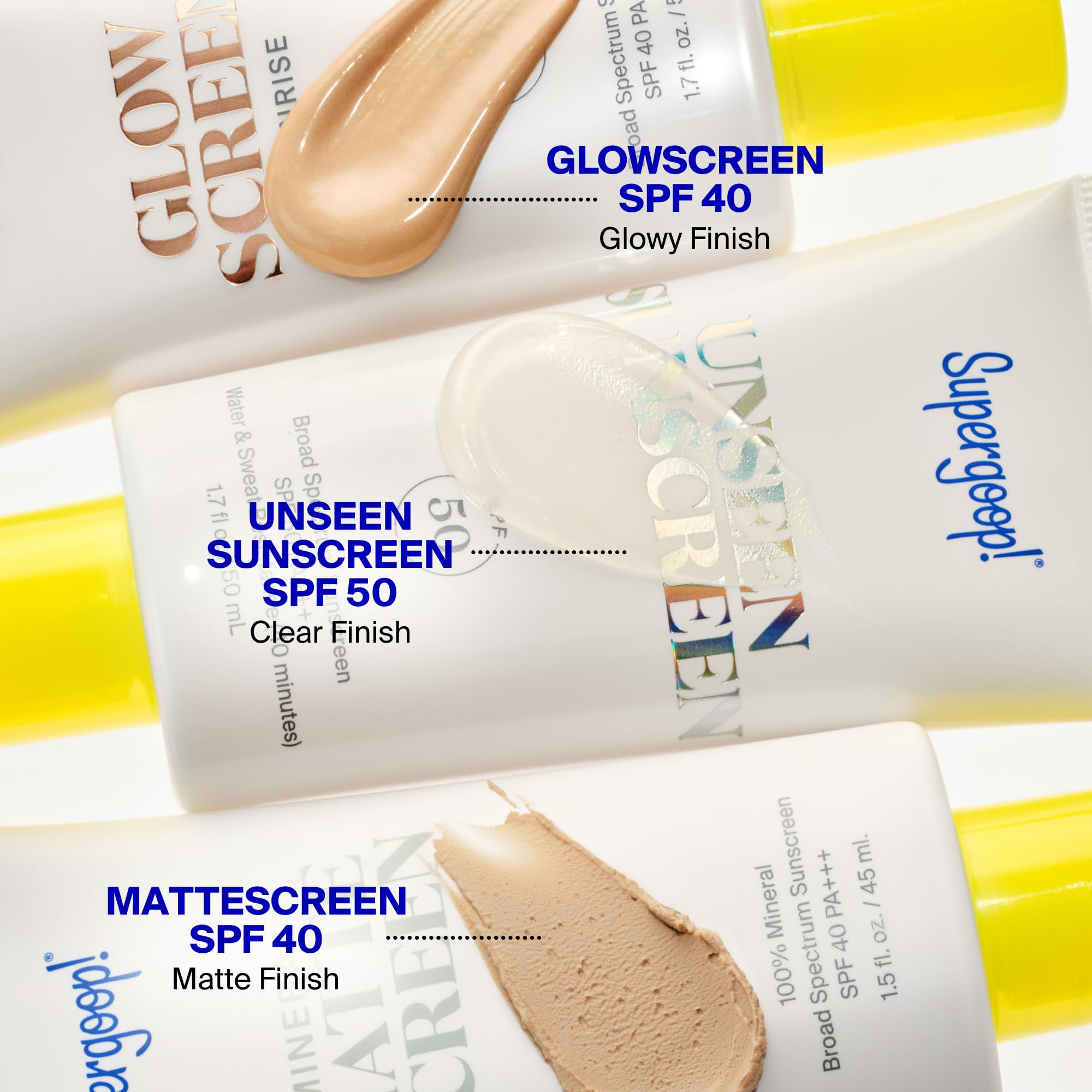 Supergoop! pack with sunscreen icon showing broad-spectrum UV protection benefit