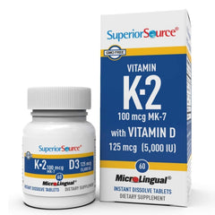 Superior Source bottle front view showing label and tablet count for convenience