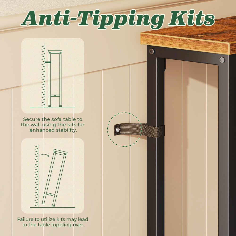 SUPERJARE adjustable feet and wall bracket for stable placement