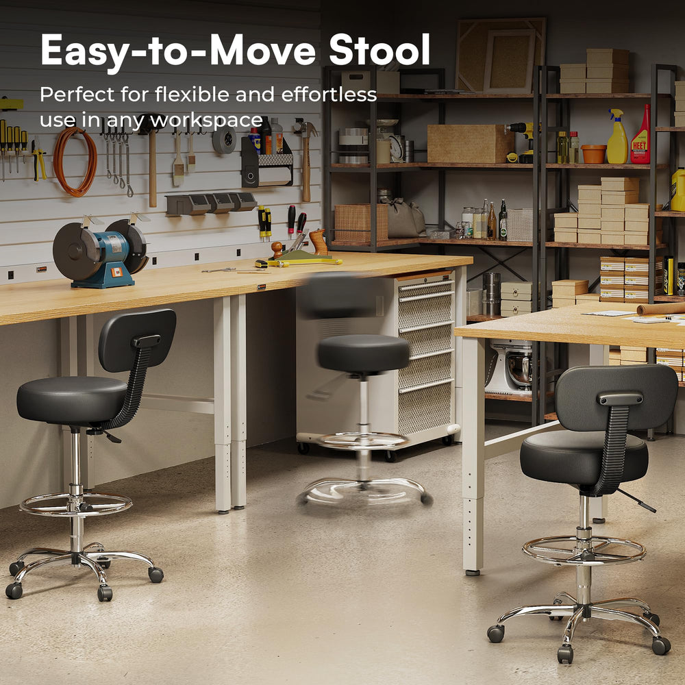 SUPERJARE drafting chair in studio lifestyle scene boosting professional workflow