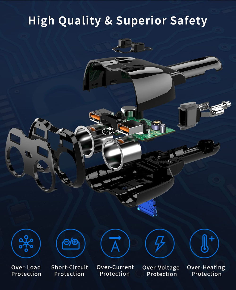 SUPERONE replaceable 15A fuse access for simple in-field protection