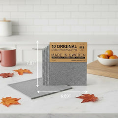 SUPERSCANDI wiping kitchen counter demonstrating streak-free cleaning