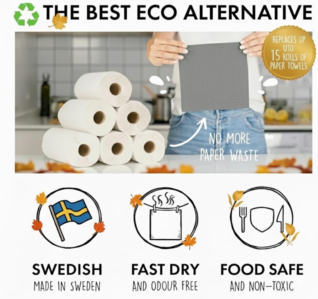 SUPERSCANDI styled on a modern kitchen counter as sustainable decor