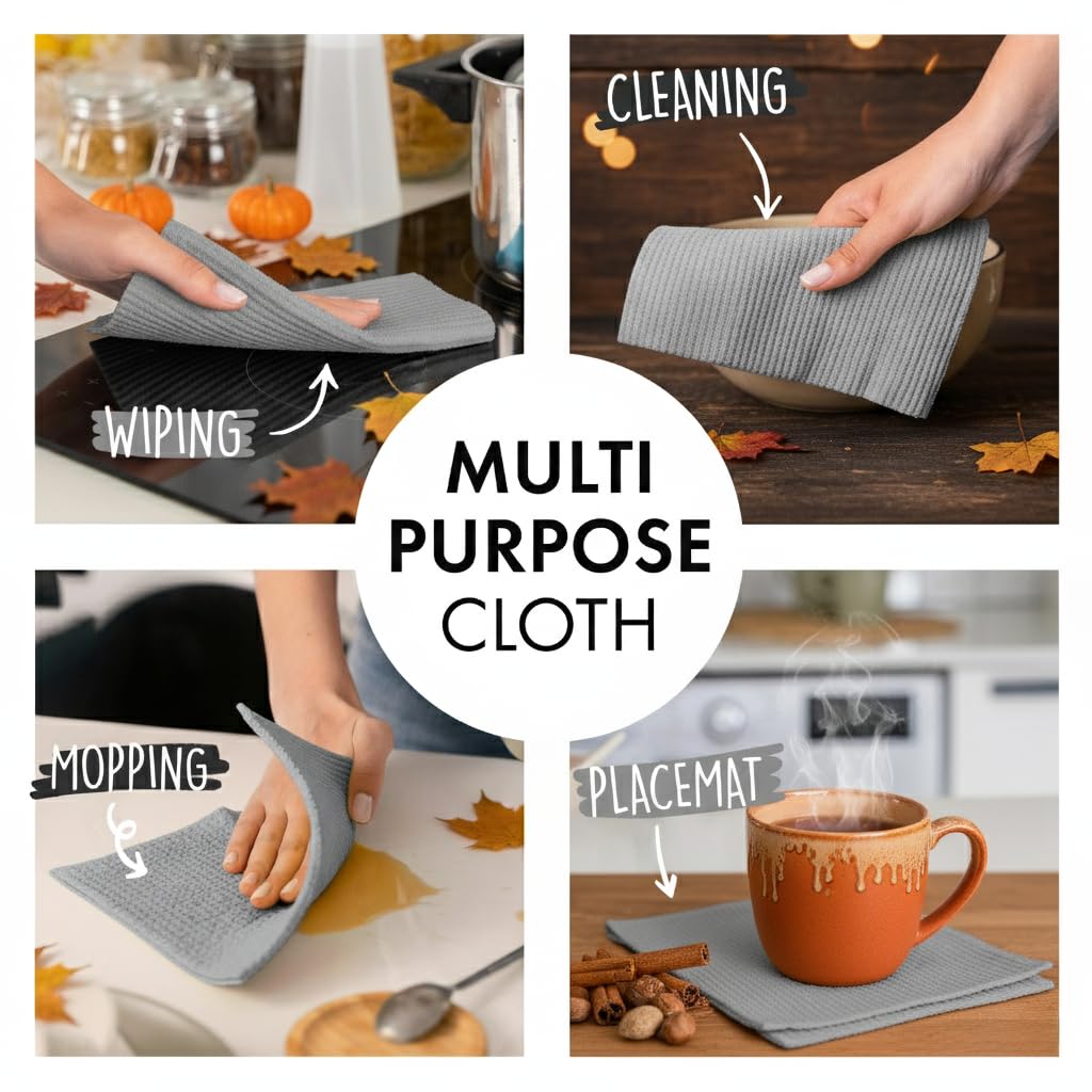 SUPERSCANDI freshly washed cloths hung to dry for odor-free reuse