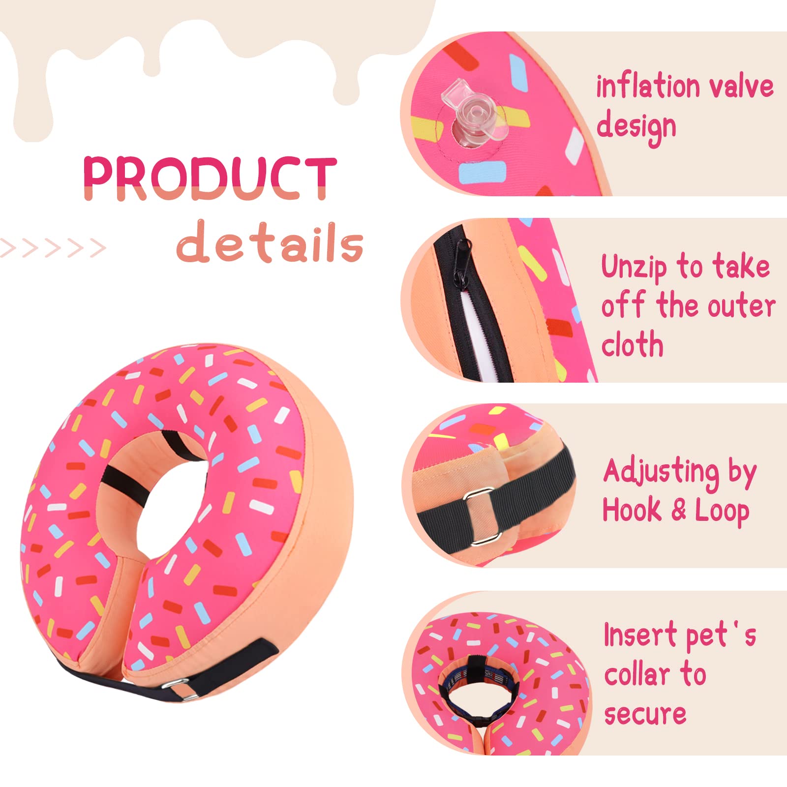 Supet size and measure guide with tape ensures correct, comfortable sizing