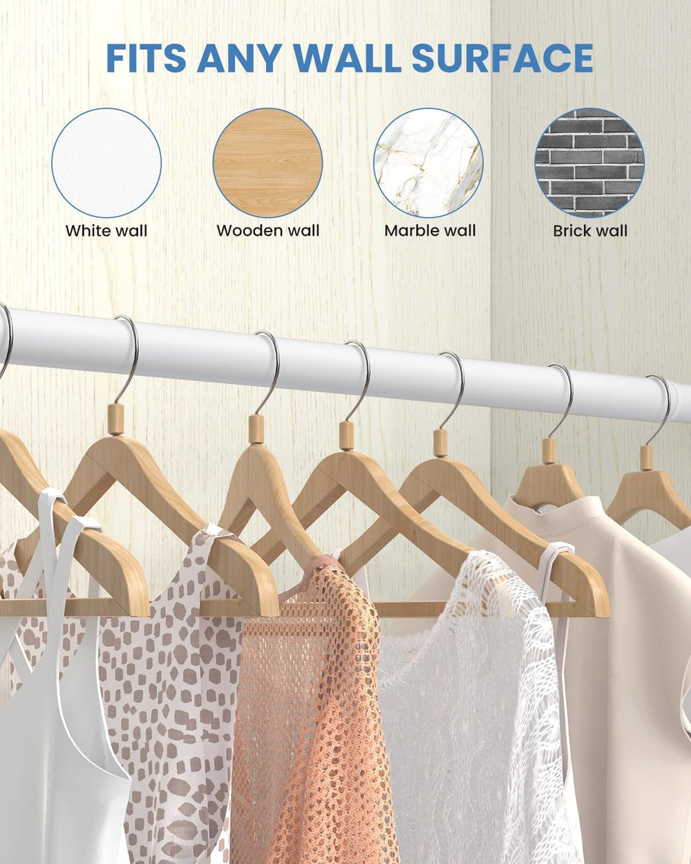 Supforce rod used in laundry room supporting wet garments for drying benefit
