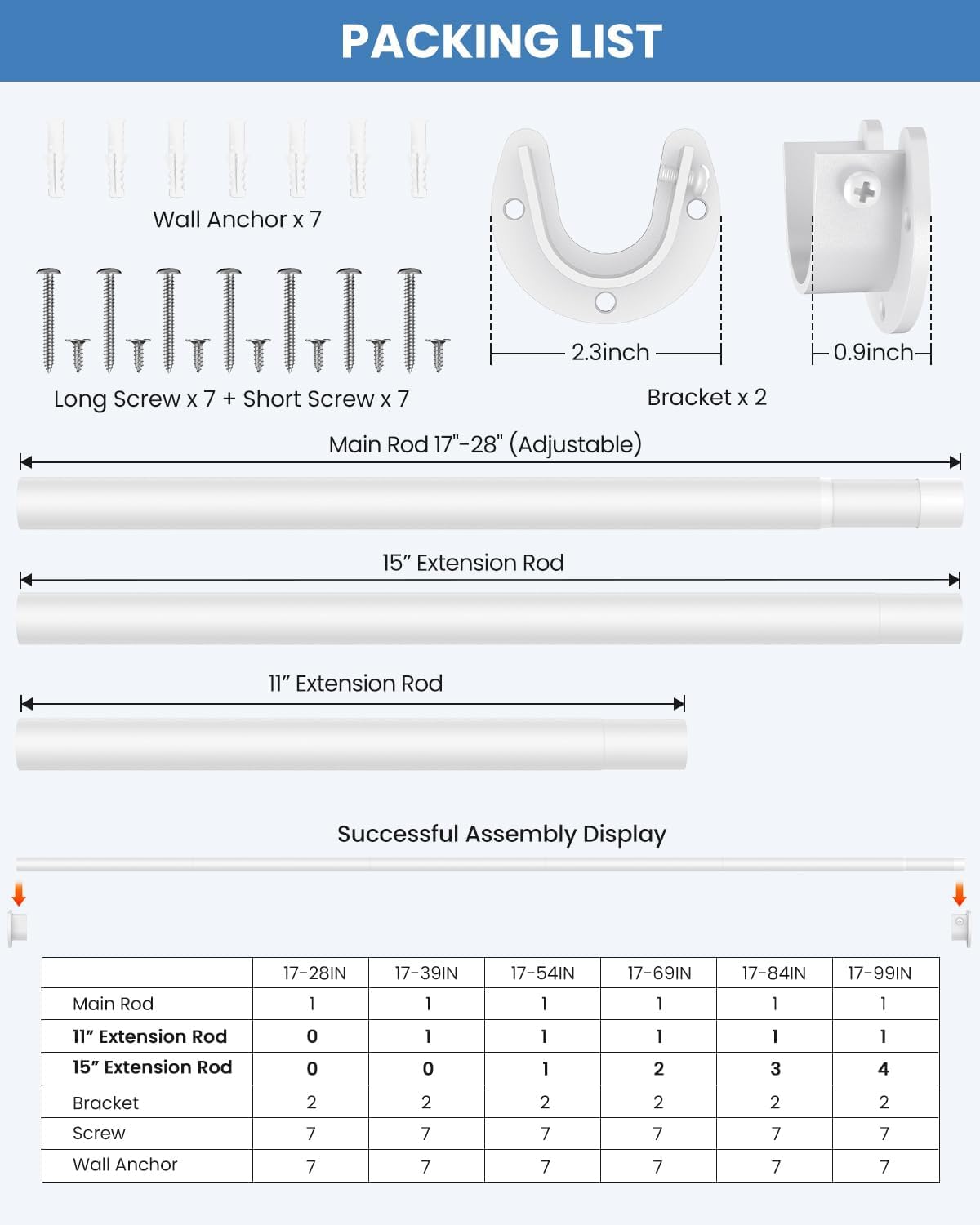Supforce hand adjusting rod length illustrating stepless fit benefit