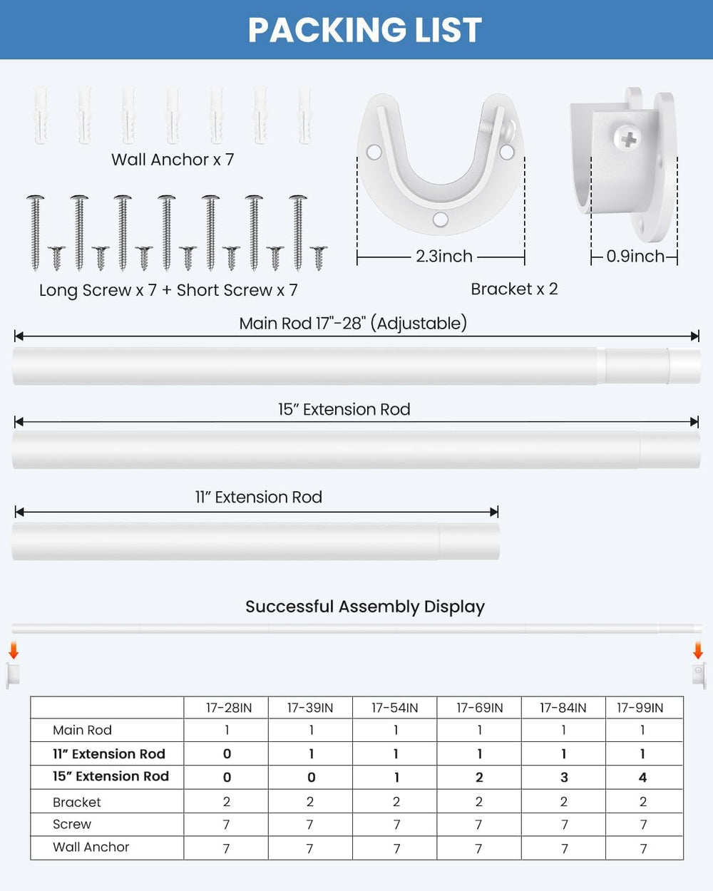 Supforce hand adjusting rod length illustrating stepless fit benefit