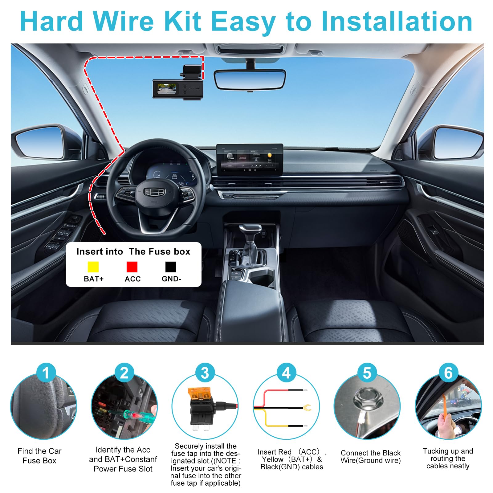Suplogico lifestyle shot in car trunk showing kit supporting 24/7 parking monitoring
