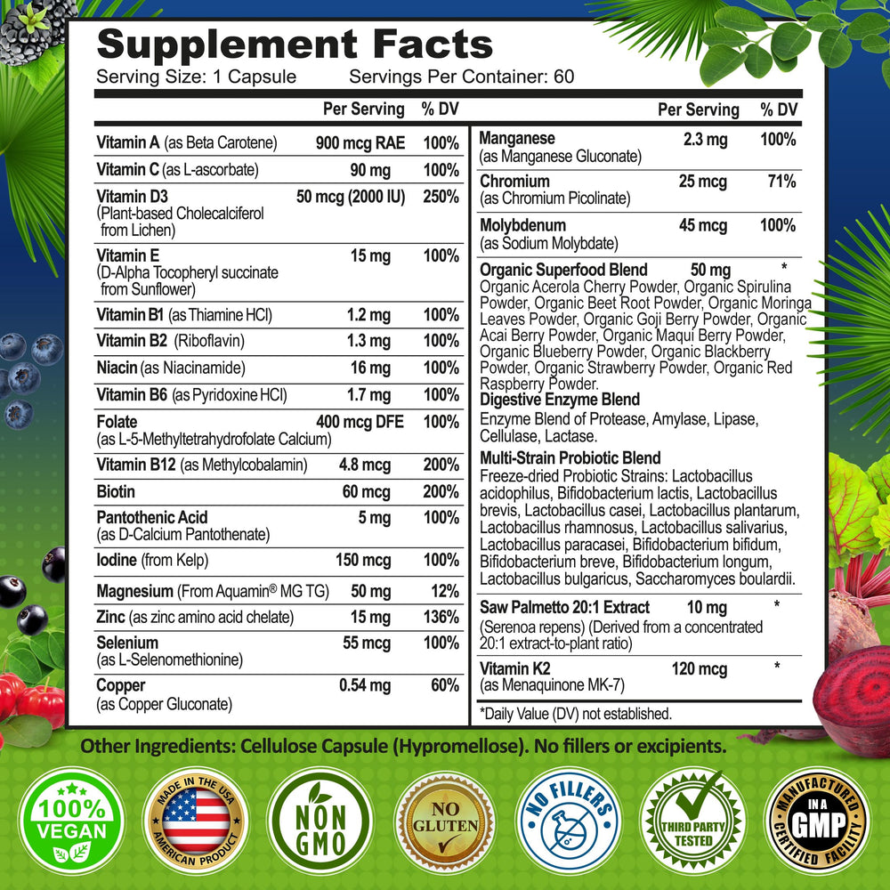 SUPPLEMENTS STUDIO bottle on breakfast table with healthy meal indicating convenient daily routine benefit