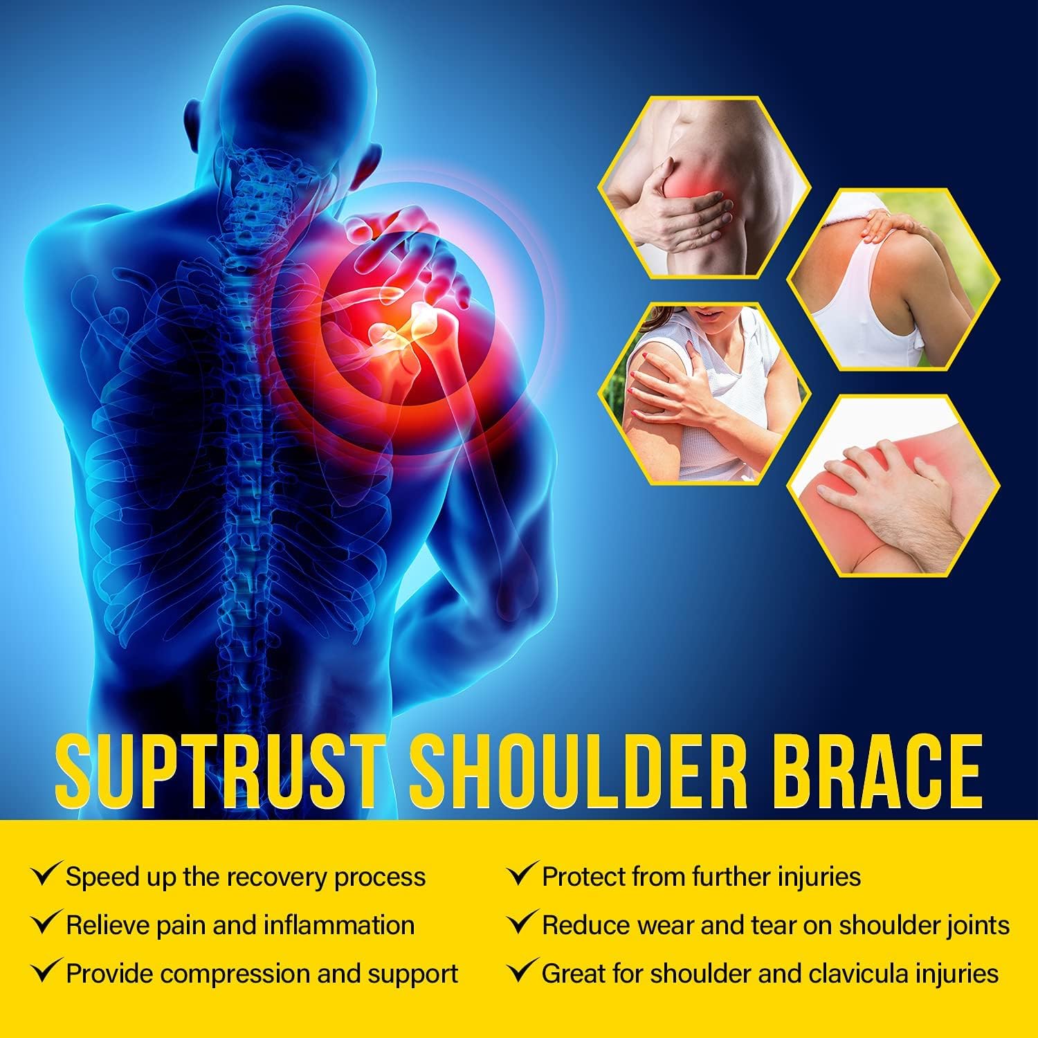 Suptrust neoprene close-up highlighting breathable texture and comfort benefit