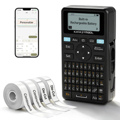 SUPVAN E11 front view showing compact design and label outlet, easy portable labeling