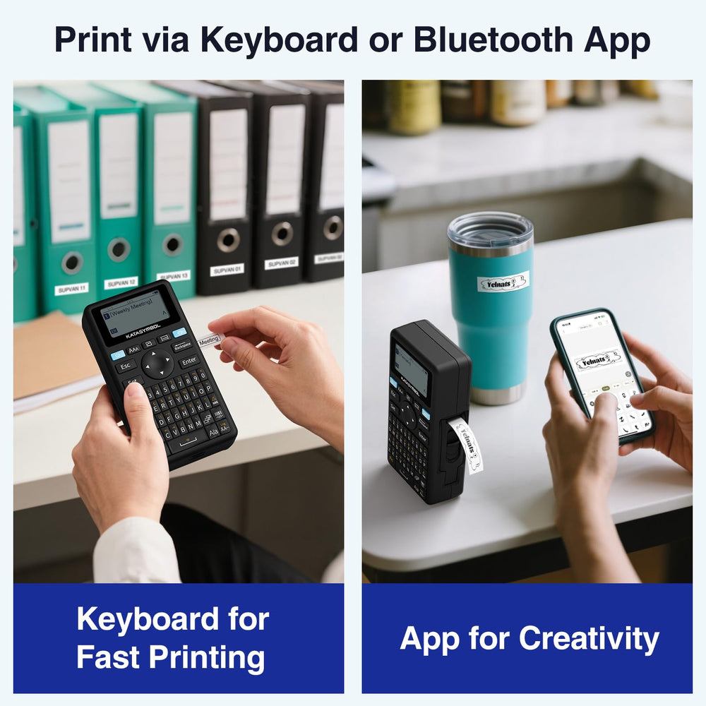 SUPVAN E11 keyboard close-up highlighting tactile keys for quick typing and printing