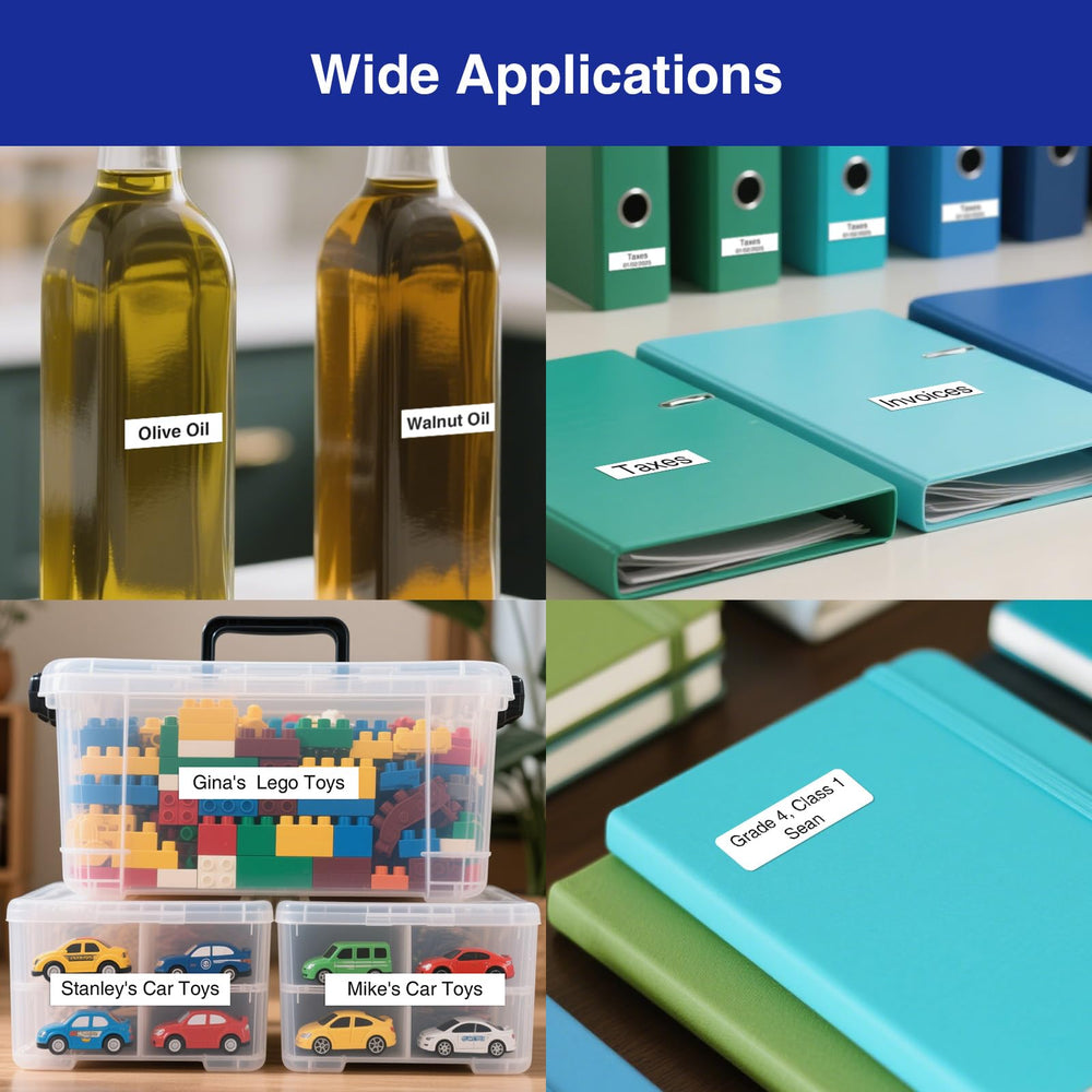 SUPVAN E11 labeling pantry jars showing neat organization and readable tags