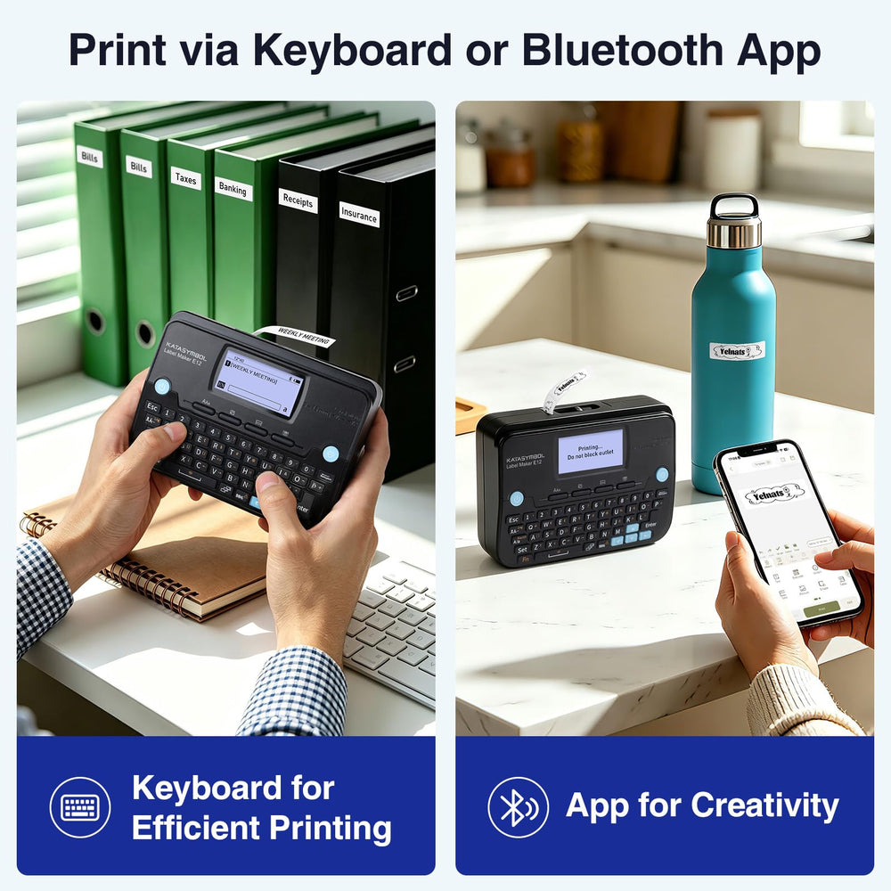 SUPVAN keyboard close-up highlighting tactile keys for fast label entry
