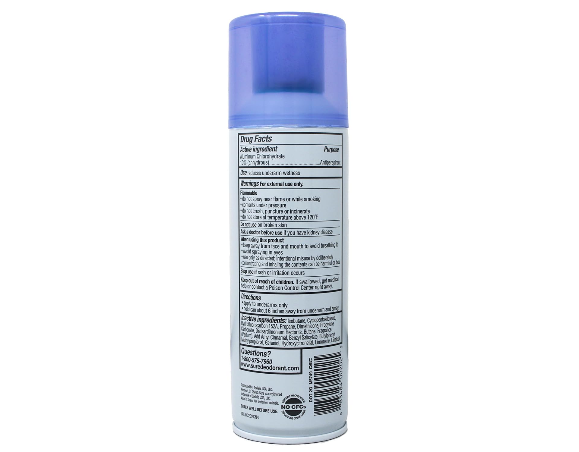 Sure aerosol valve close-up highlighting controlled, even coverage benefit