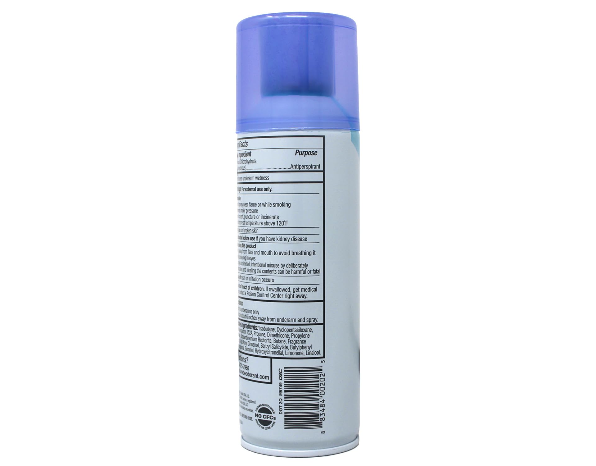 Sure texture finish on skin showing fast-drying, non-sticky comfort