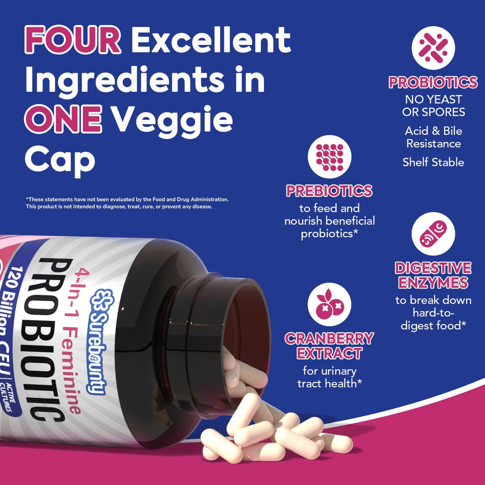 Surebounty ingredient spread with cranberry and prebiotics visual