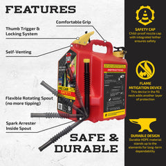 SureCan thumb-trigger close-up offering ergonomic control and drip reduction
