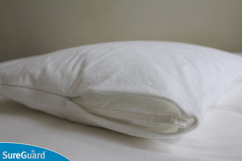 SureGuard zipper detail highlighting Invisi-Zip seal for bed bug protection