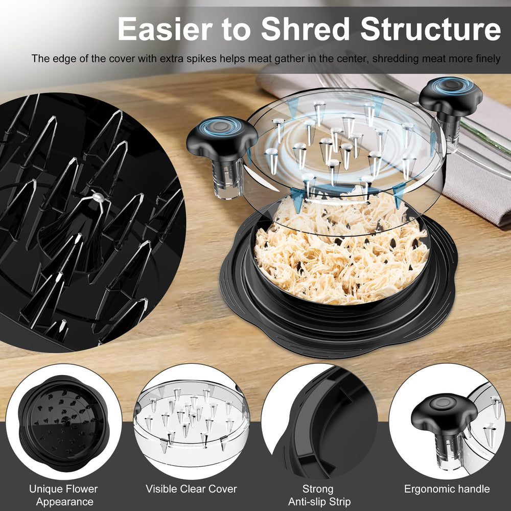 SURETIVIAN inner plastic teeth detail demonstrating full-area grip for efficient shredding