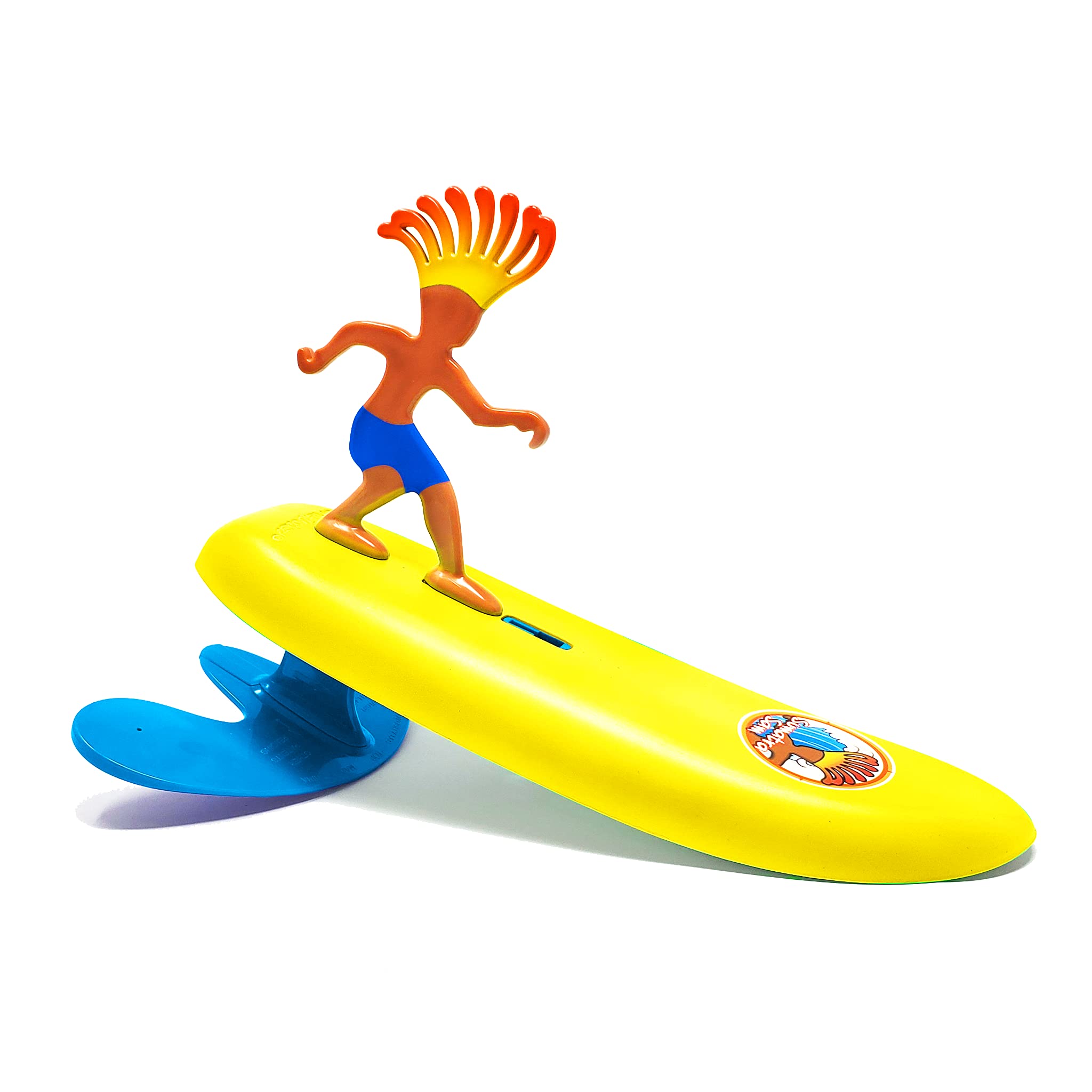 Surfer Dudes Sumatra Sam front packaging showing contents and playful design benefits quick setup