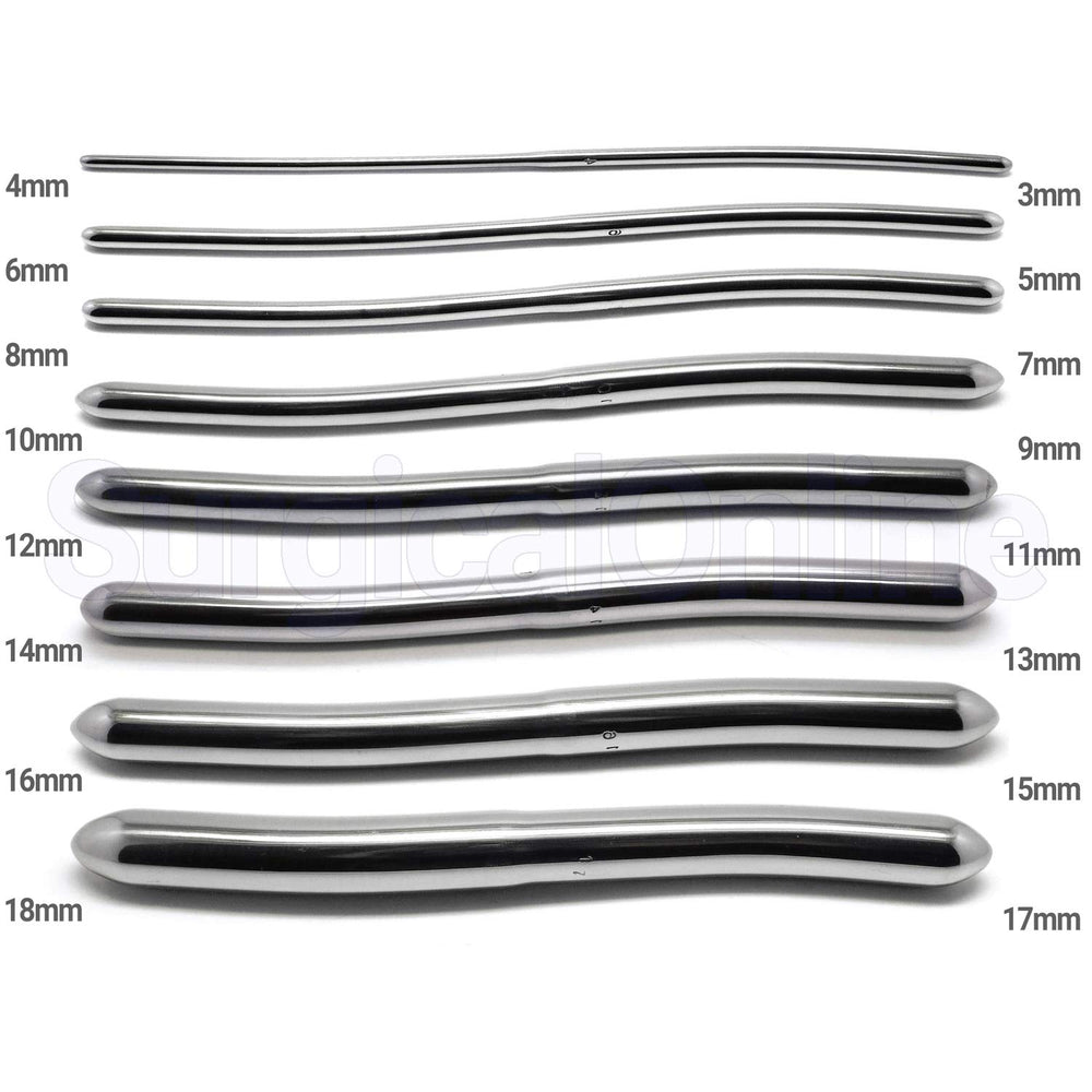 SURGICAL ONLINE Hegar set beside ruler showing 7.5-inch length for balanced control