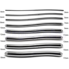 SURGICAL ONLINE Hegar set beside ruler showing 7.5-inch length for balanced control