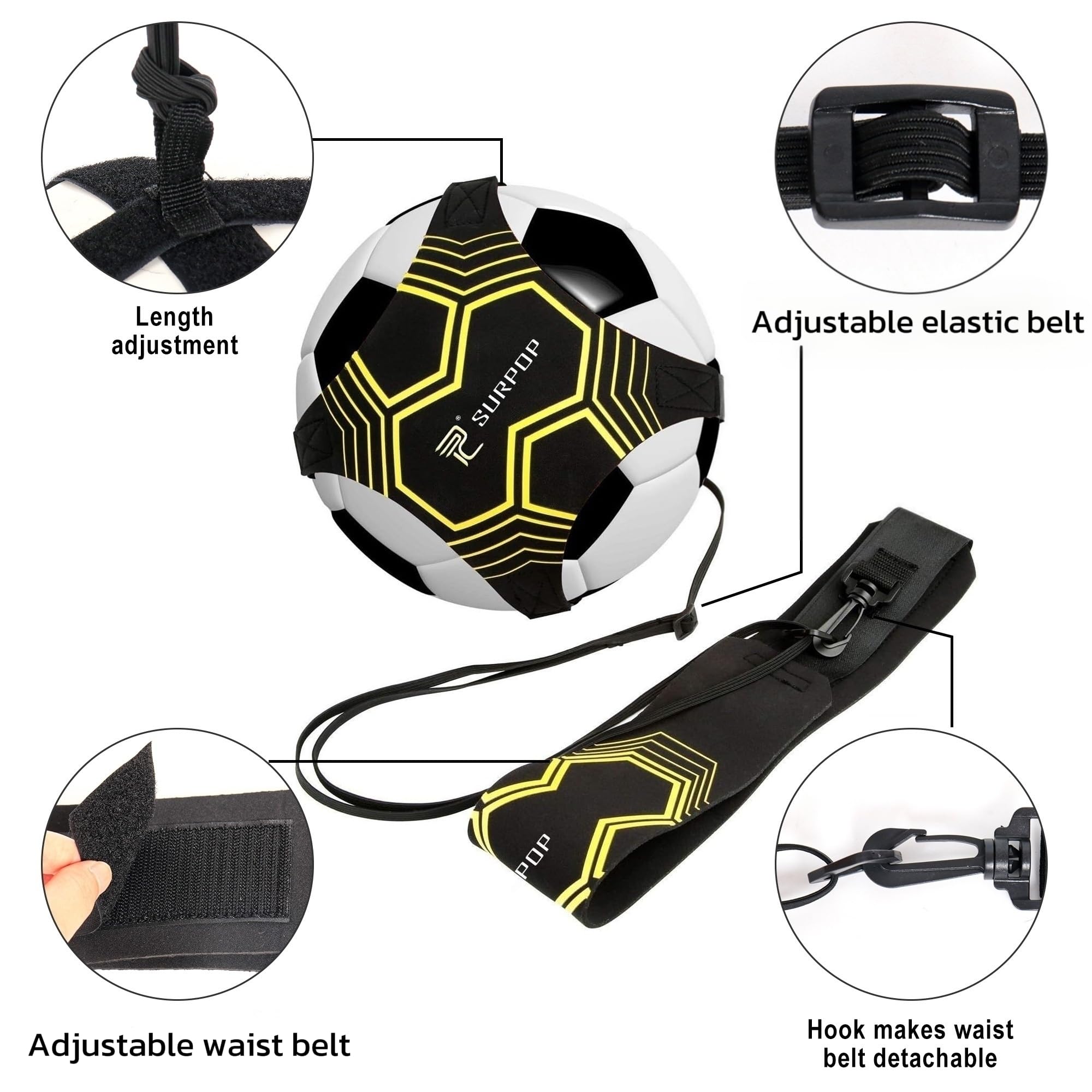 Surpop product components and packaging showing complete trainer contents
