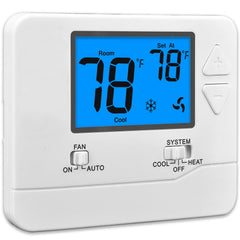 suuwer front panel with blue backlight showing clear temperature readout benefit readability