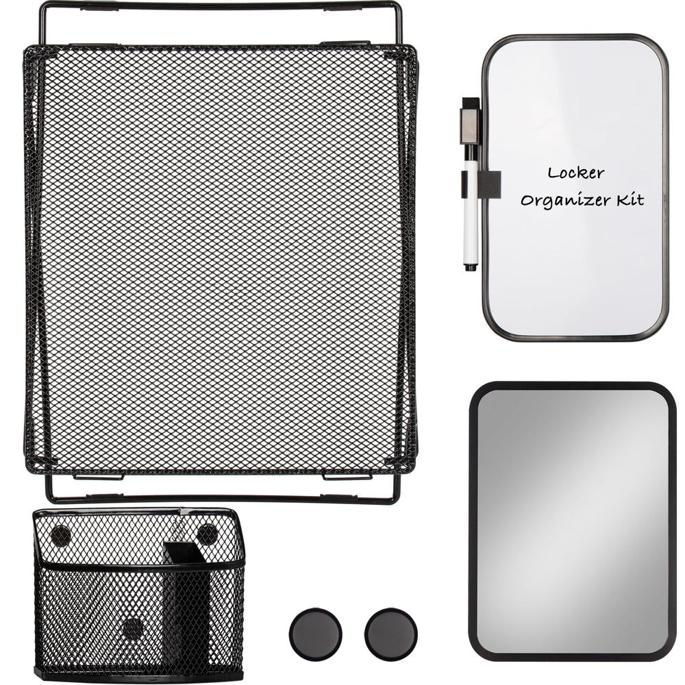 Svartur acrylic mirror mounted on locker door for quick personal checks